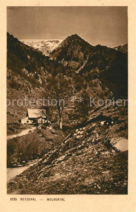 Metzeral Haut Rhin Landschaftspanorama Wolmsatal Vogesen