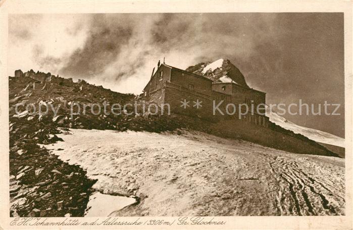 Heiligenblut Kaernten Erzherzog Johann Huette an der Adlersruhe Grossglockner Ho