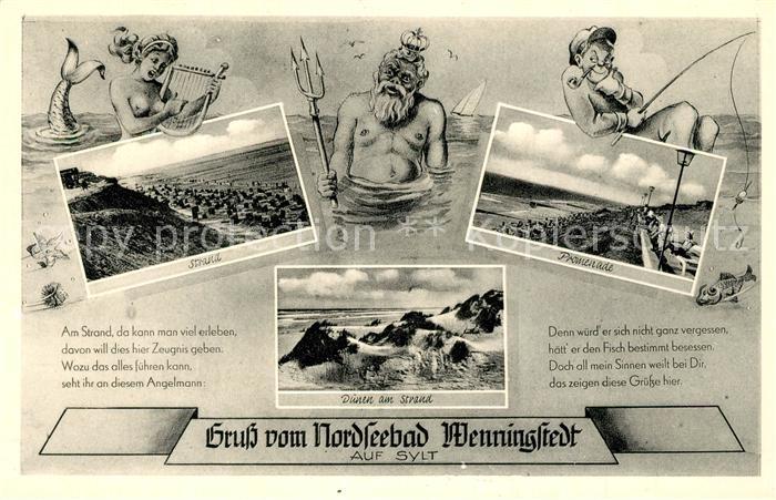 Wenningstedt Sylt Strand Promenade Duenen Gedicht Karikaturen