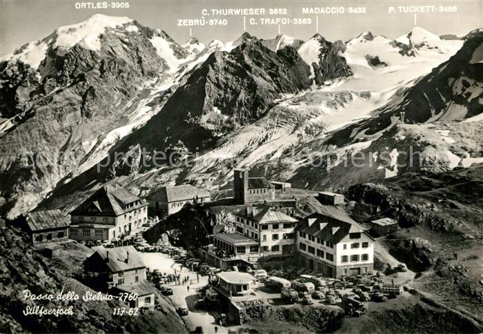 Stilfserjoch Passo dello Stelvio Passo dello Stelvio Gebirgspanorama Ortlergebie