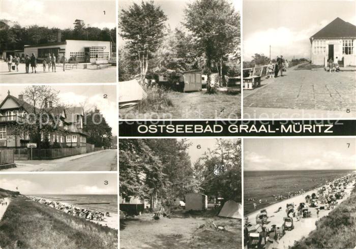Graal-Mueritz Ostseebad Broiler Gaststaette Sanatorium Strand Zeltplatz Konsum G