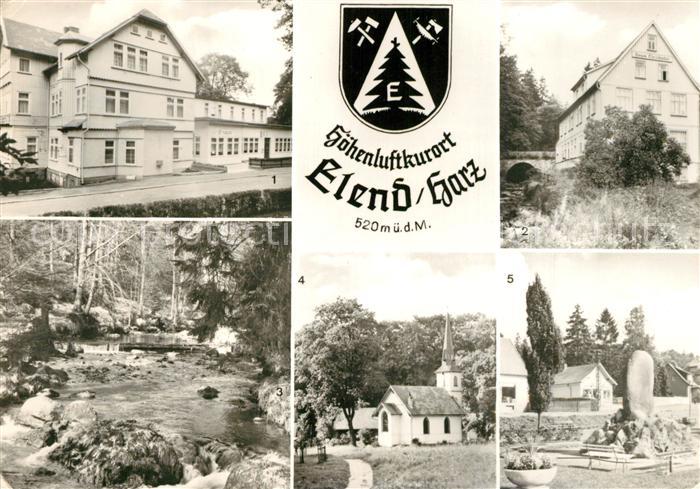 Elend Harz FDGB Erholungsheim Donbass Haus Elendstal Kale Bode Kleinste Holzkirc