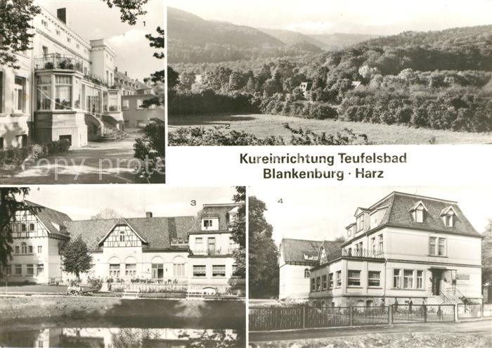 Blankenburg Harz Teufelsbad Kurhaus Waldmuehle Landschaftspanorama