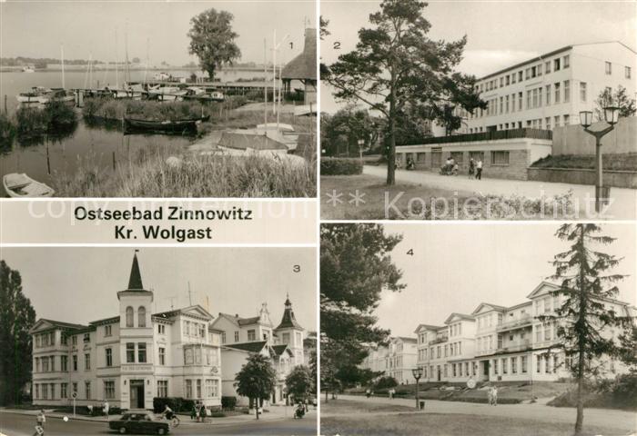 Zinnowitz Ostseebad Hafen am Achterwasser Erholungsheim Rat der Gemeinde Kurverw