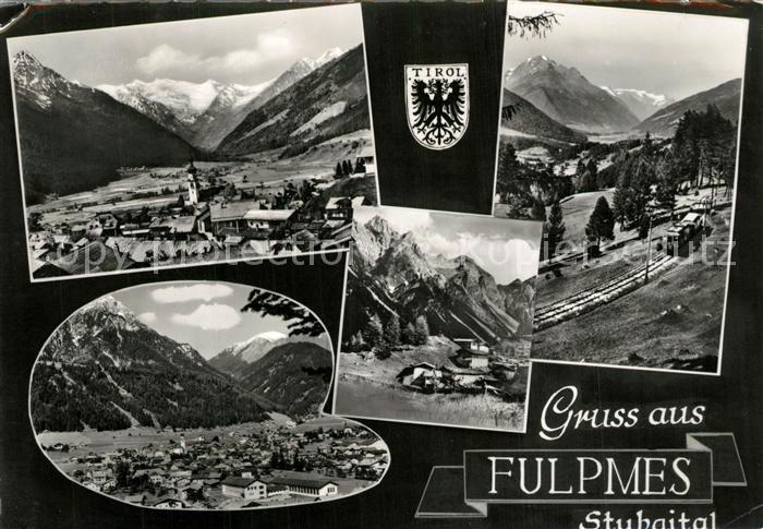 Fulpmes Tirol Gesamtansicht mit Alpenpanorama