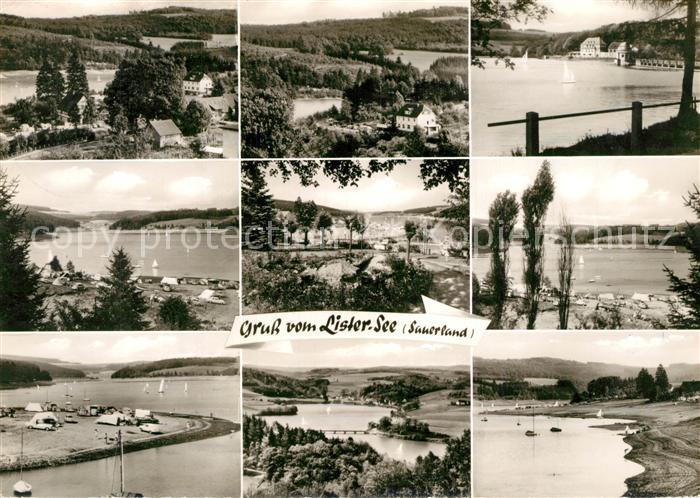 Listersee Landschaftspanorama Campingplatz Listertalsperre Stausee