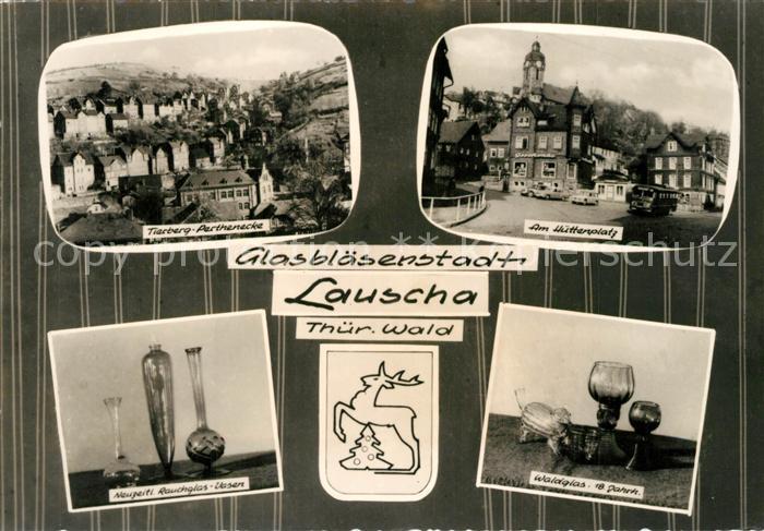 Lauscha Tierberg Perthenecke Huettenplatz Rauchglasvasen Waldglas 18. Jhdt. Glas