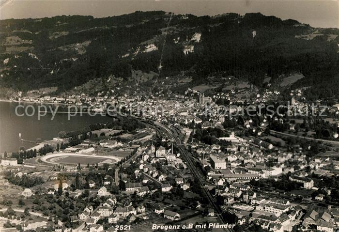 Bregenz Vorarlberg Bodensee Pfaender Fliegeraufnahme