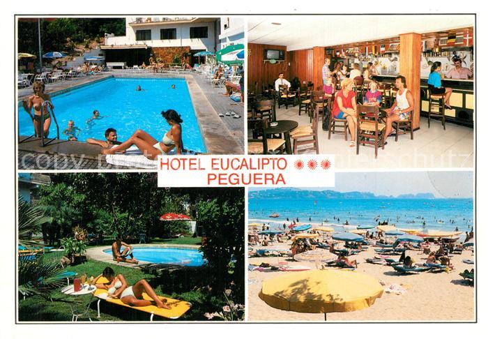 Peguera Mallorca Islas Baleares Hotel Eucalipto Restaurant Swimming Pool Strand