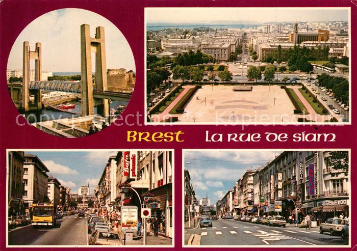 Brest 29 Pont de Recouvrance Place de la Liberté Rue de Siam