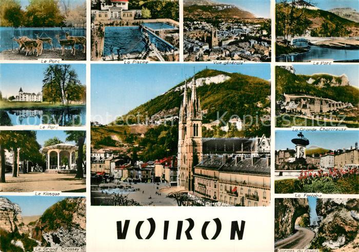 Voiron Parc Piscine Grande Chartreuse Kiosque Eglise Grand Crossey Fontaine Gorg