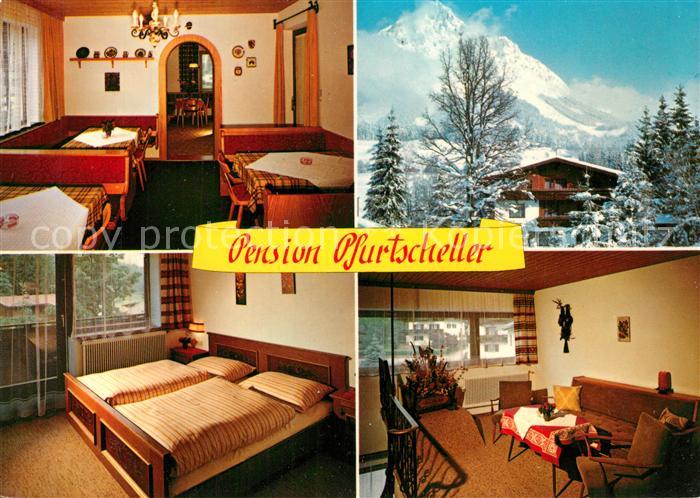 Ellmau Tirol Pension Pfurtscheller Winterpanorama Alpen