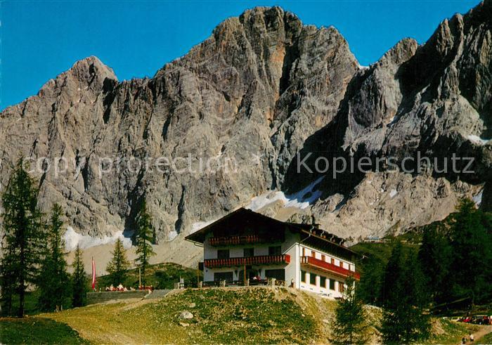 Ramsau Dachstein Steiermark Berghotel Tuerlwand gegen Hohen Dachstein Dachsteing