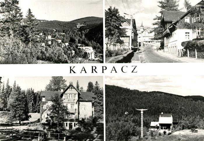 Karpacz Panorama Strassenpartie Ferienheim Sessellift