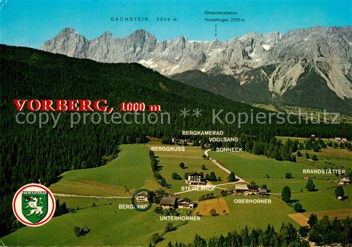 Vorberg Pichl Panorama Urlaubsgebiet Dachstein Tauern Region Dachsteingebirge Fl