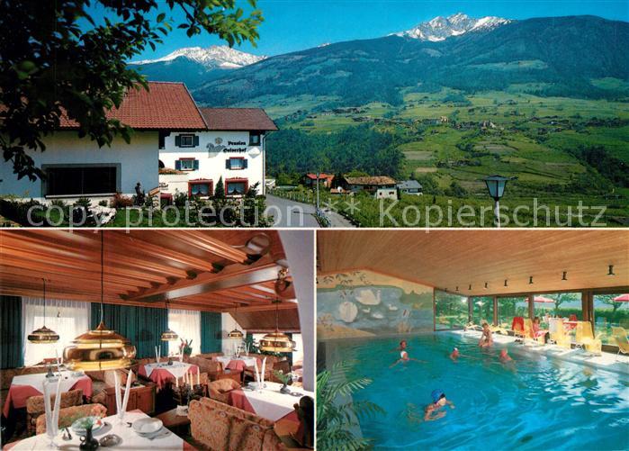 Dorf Tirol Pension Golserhof Hallenbad Landschaftspanorama Alpen