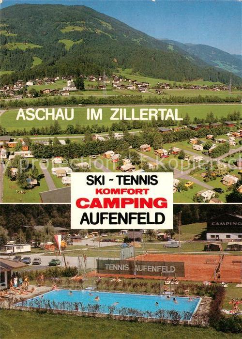 Aschau Zillertal Campingplatz Aufenfeld Freibad Tennisplatz