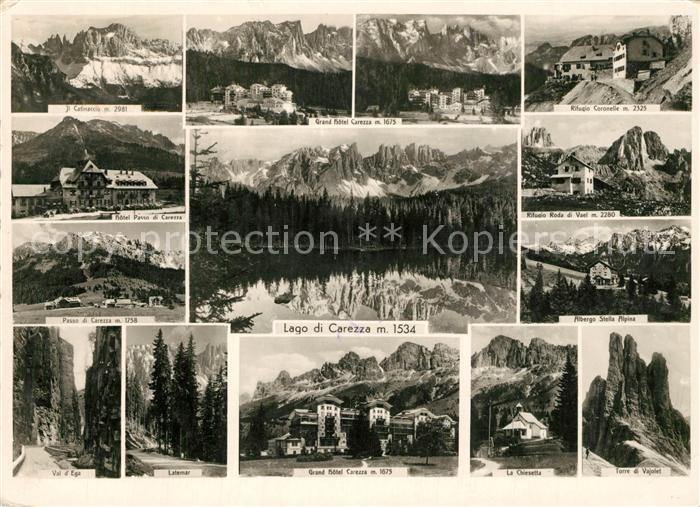 Carezza Lago di Carezza Karersee und Umgebung Alpen