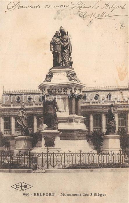Belfort Alsace Monument des 3 Sieges