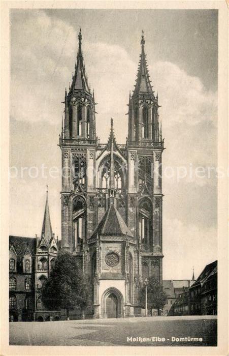 Meissen Elbe Sachsen Domtuerme