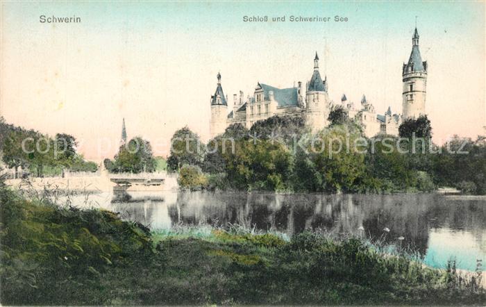 Schwerin Mecklenburg Schloss Schweriner See
