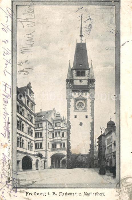 Freiburg Breisgau Restaurant Martinsthor