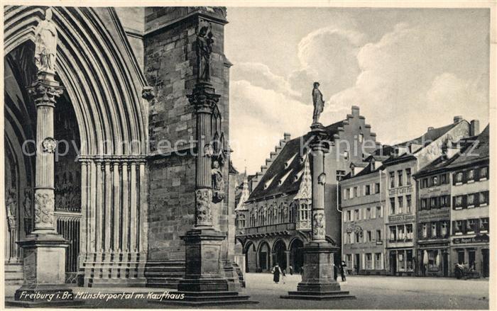 Freiburg Breisgau Muensterportal Kaufhaus