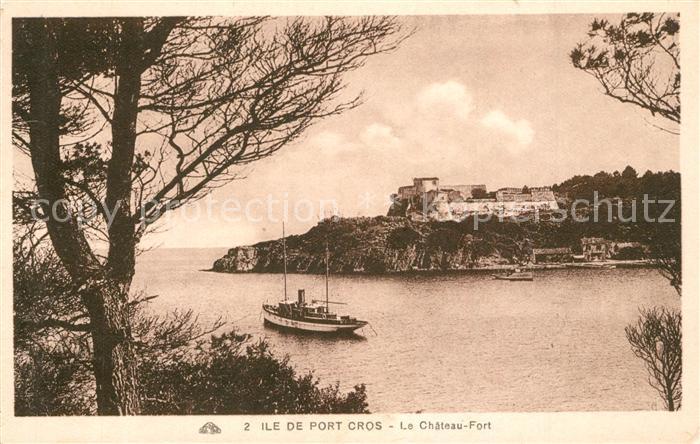Ile de Port-Cros Chateau Fort Segelboot