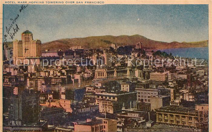 San Francisco California Hotel Mark Hopkins Towering