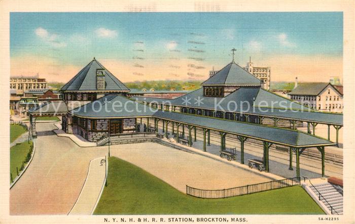 Brockton Massachusetts N Y N H H R R Station