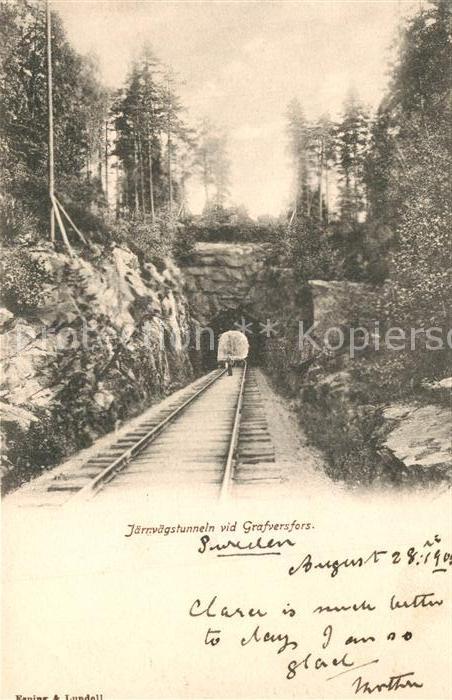 Schweden Jaernvaegstunneln vid Grafversfors
