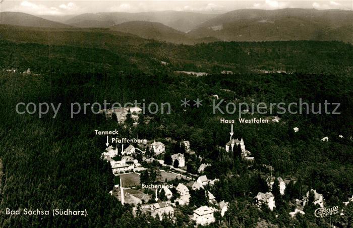 Bad Sachsa Harz Fliegeraufnahme Haus Westfalen