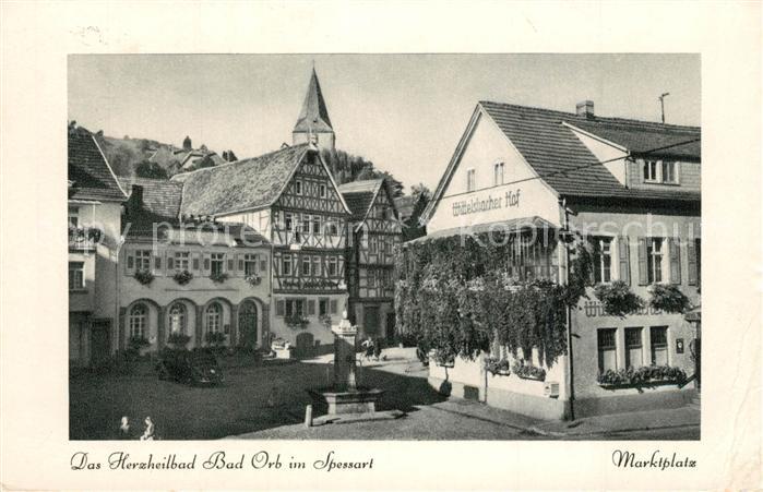 Orb Bad Marktplatz Fachwerk