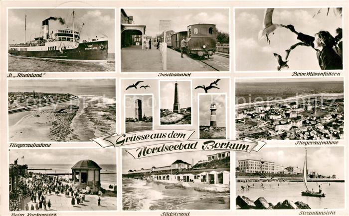 Borkum Fliegeraufnahme Suedstrand Kurkonzert