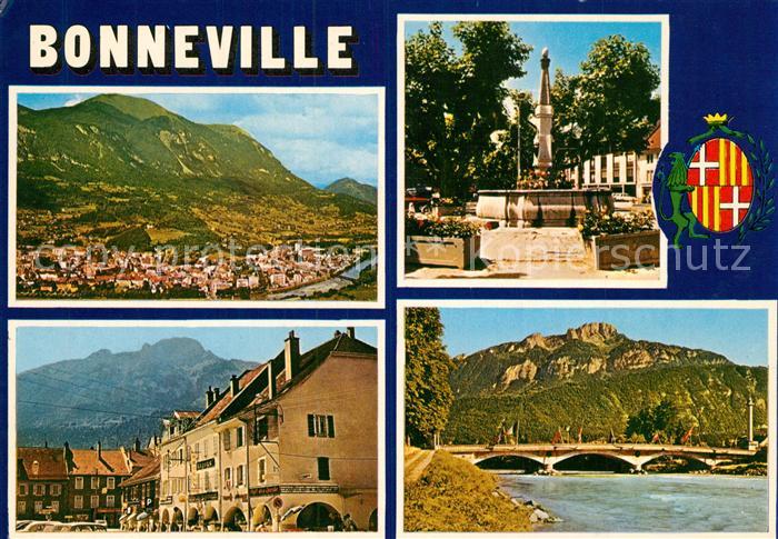 Bonneville Haute-Savoie Fliegeraufnahme Altstadt Panorama
