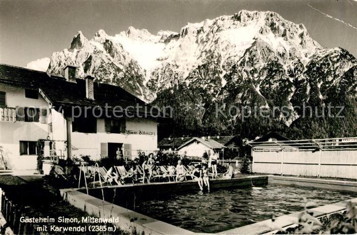 Mittenwald Karwendel Tirol Gaesteheim Simon