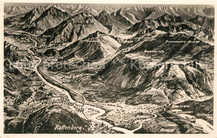 Rattenberg Tirol Panoramakarte