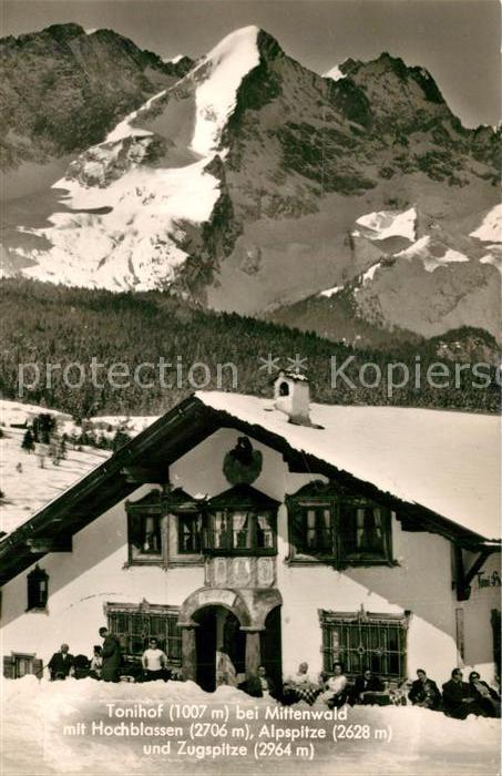 Mittenwald Bayern Cafe Pension Restaurant Tonihof