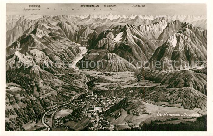 Berchtesgaden Panorama Fliegeraufnahme