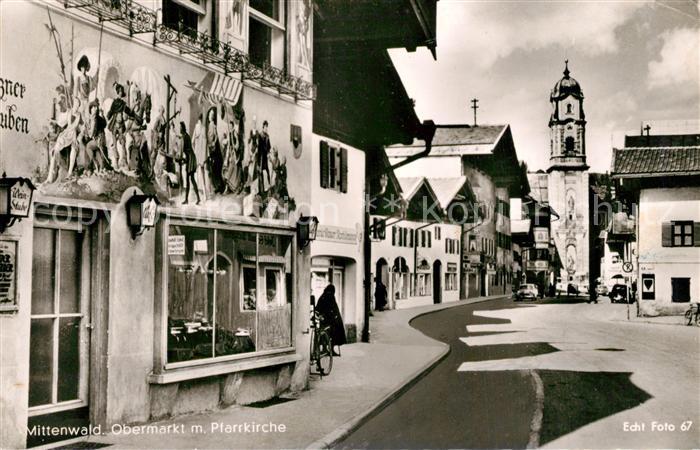 Mittenwald Bayern Obermarkt Pfarrkirche
