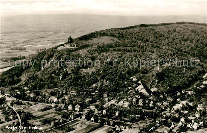 Porta Westfalica Fliegeraufnahme