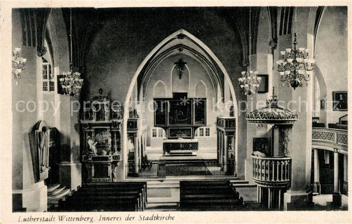 Wittenberg Lutherstadt Stadtkirche Altarraum
