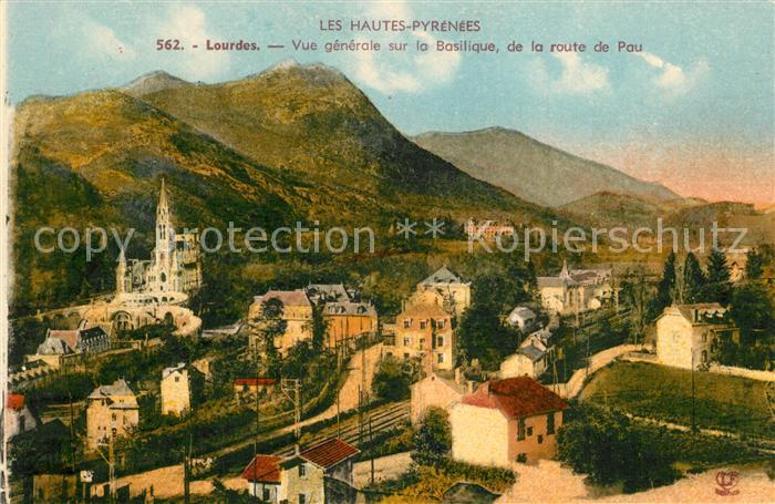 Lourdes Hautes Pyrenees Panorama Basilique