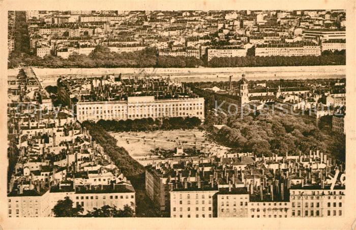 Lyon France Panorama Place Bellecour
