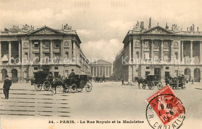 Paris Rue Royale Madeleine