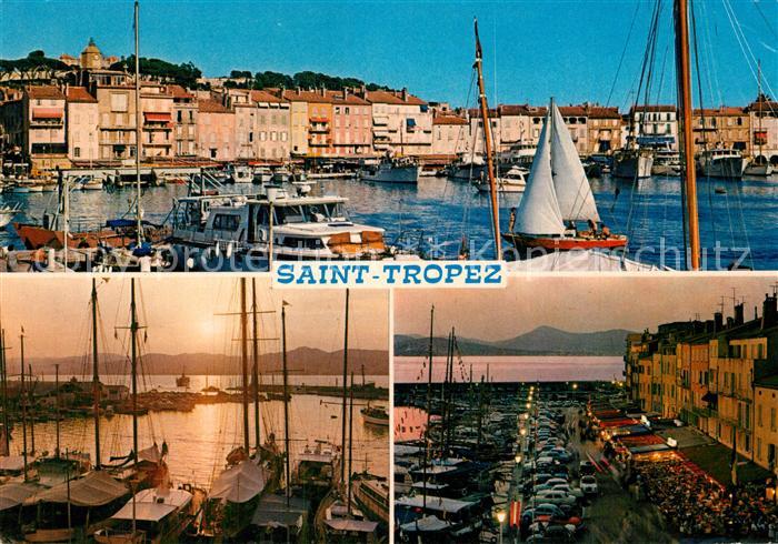 Saint Tropez Var Hafen Abendstimmung