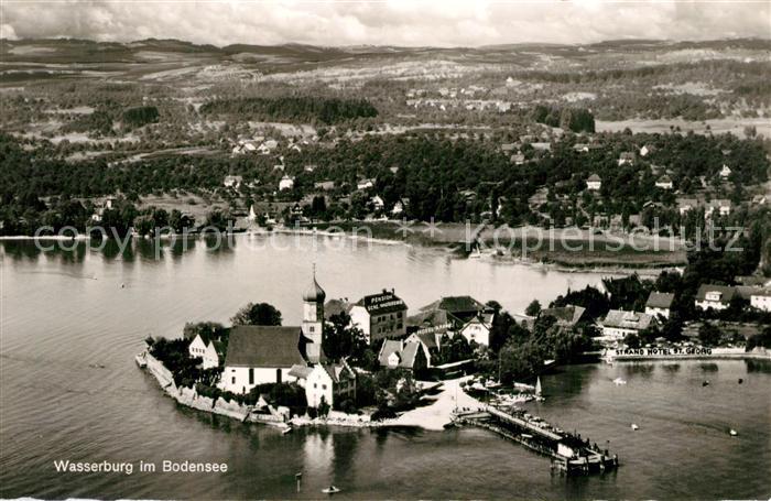 Wasserburg Bodensee Fliegeraufnahme