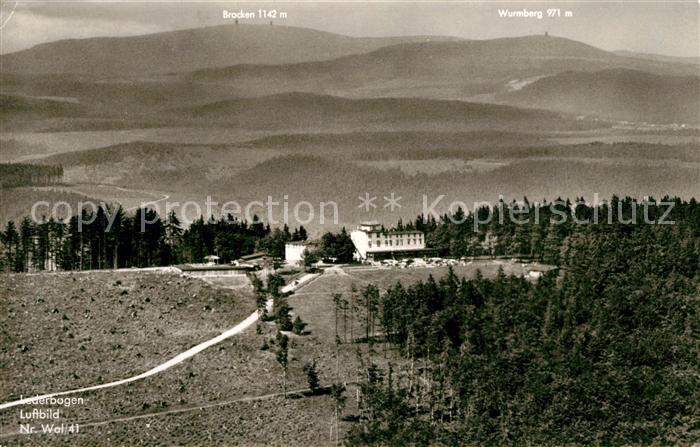 Harz Region Berghotel Stoeberhai mit Brocken und Wurmberg