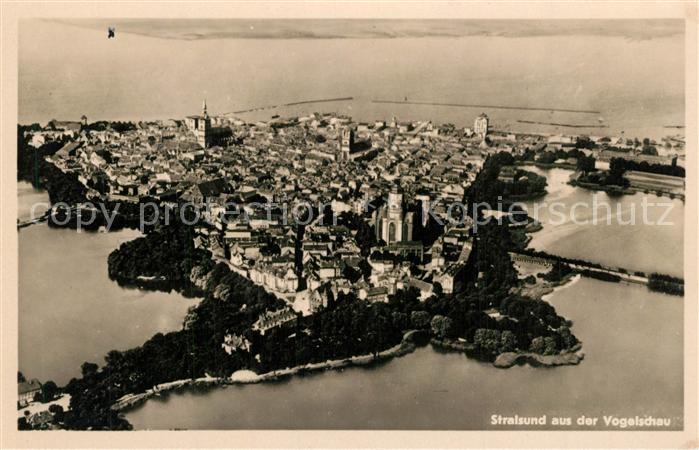 Stralsund Mecklenburg Vorpommern Fliegeraufnahme