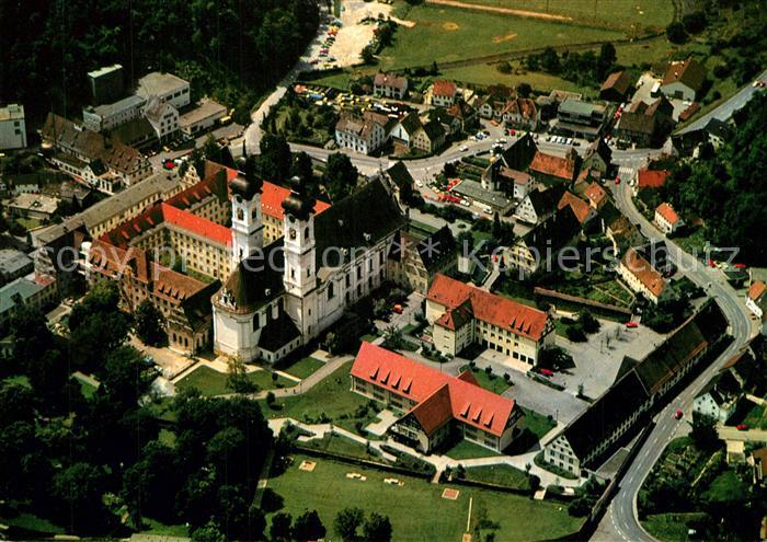 Zwiefalten Wuerttemberg Ehem Benediktinische Reichsabtei Fliegeraufnahme